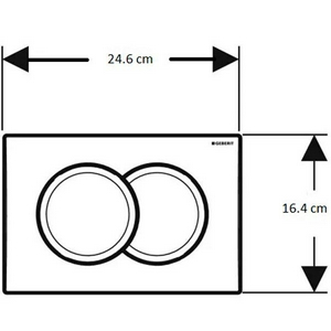 Инсталляция для подвесного унитаза Geberit  01, 112х50 см,  двойной смыв, клавиша хром глянец круглая в компл. ZZ Geberit Delta 458.149.21.1