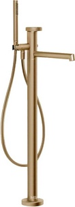 Смеситель для ванны, напольный, с душевой лейкой и шлангом, БЕЗ встраиваемой части арт.46189 031, (цв.Warm Bronze Brushed PVD),  ZZ Gessi Anello 63328 726