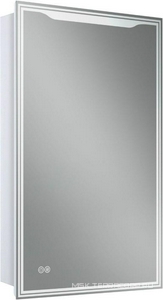 Зеркало-шкаф 500x800x165мм, с подсветкой и функцией антизапотевания, петли справа,  ZZ Art & Max Merano AM-Mer-500-800-1D-R-DS-F