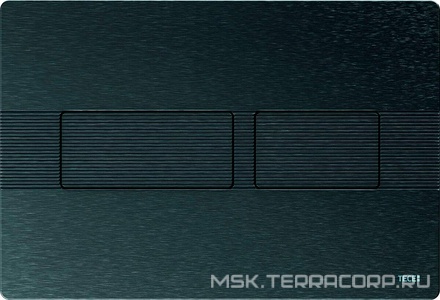 Панель смыва с двумя клавишами, для застенного модуля д/унитаза, (металл, цв.графит, с текстурой линии),  ZZ Tece TECEsolid 9240438