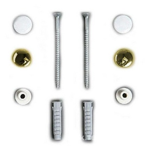 Комплект креплений к полу для чаши унитаза / биде(цв. золото) Simas ZZ Simas Универсал F 90/VASO/BID/ORO