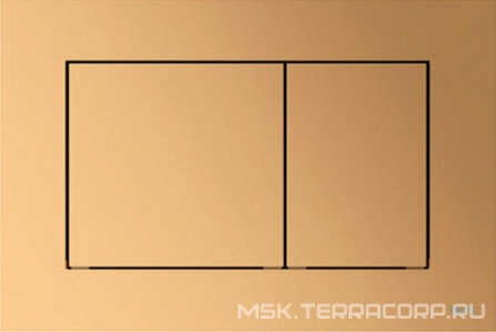 Панель смыва с двумя клавишами (пластик цв. латунь металлик),  ZZ Tece TECEnow 9240419