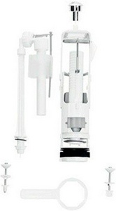 Механизм смыва для бачка унитаза, подвод воды снизу, кнопа смыва цв.хром, Hatria ZZ Hatria Универсал Y1M801