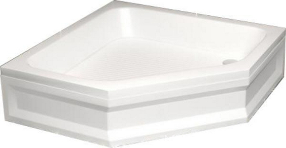 Поддон для душа, трапеция, 90х90хh27см, без сифона и экрана, (акрил цв.белый), RGW ZZ RGW Универсал 16180599-51-A