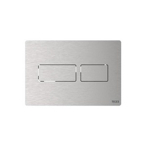 Панель смыва с 2-мя клавишами, для застен. модуля д/унит., д/горизонт/вертик.установки,(шлиф.нерж.сталь с покрытием от отпечатков палцев), ZZ Tece TECEsolid 9240434