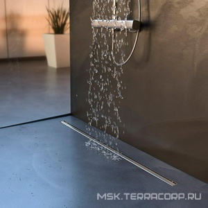 Душевой лоток Paini Slim Line 800 мм D50, сатин хром ZZ Paini Harmony CH800SL