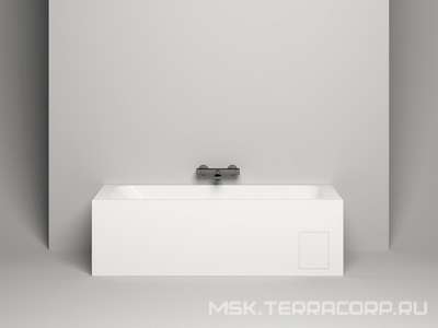 Ванна 1700х800хh600мм, литой камень S-Stone, матовый цв.белый, регулируемые ножки, без стандартного слива-перелива,  ZZ Salini Orlanda 102026M