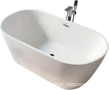 Ванна 1700x750xh600мм, отдельностоящая, слив перелив в компл., (акрил цв.белый),  170II ZZ Cerutti Spa Resia CT10519