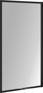 Штора на ванну 800xh1400мм, неподвижная, (стекло прозр. 8мм, фурн.цв.черный матовый),  ZZ Paini Screen Paini-ScreenWT80F