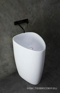 Раковина напольная 581х442хh850мм, без отв.д/смесителя, без перелива, без донного клапана, (керамика цв.белый),  ZZ Allen Brau Infinity 4.21016.20