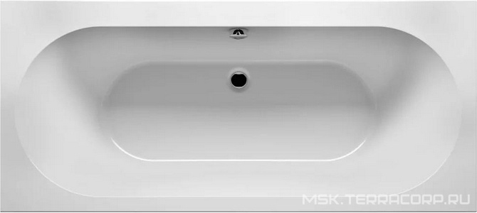Ванна 190х80см, без ножек/рамы, панелей, слива-перелива, (акрил цв.белый),  ZZ Riho Carolina B057001005