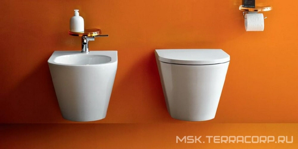 Унитаз подвесной, безободковый Rimless, 545х370, крепёж в компл., без сиденя,  ZZ Laufen Kartell by laufen 8.2033.6.000.000.1