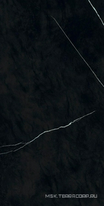 Керамогранит для пола и стены Atlas Concorde Italy Marvel Meraviglia  Black Origin Lapp. 75x150 AJH1