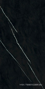 Керамогранит для пола и стены Atlas Concorde Italy Marvel Meraviglia  Black Origin Lapp. 75x150 AJH1