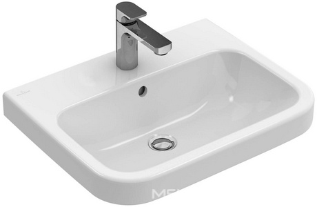 Раковина 650х470мм, 1 отв. д/смес., с переливом, (цв. R1 white cer+),  ZZ Villeroy & Boch Architectura 418865R1