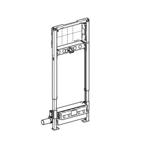 Инсталляция д/душ.систем, h130см, с водоотводом в стене, настенным смесит. д/скрытого монтажа, h стяжки для напольн.стока 90–200мм, Geberit  ZZ Geberit Duofix 111.580.00.1