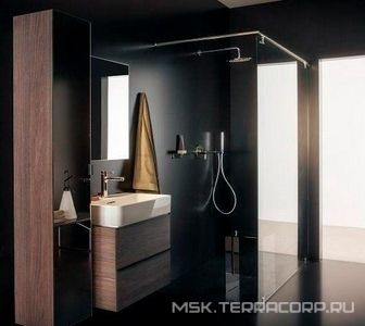 Шкаф-пенал 1700х300х300 мм, зеркальная дверца, лев/прав, (цв.темный вяз),  ZZ Laufen Space 4.1090.1.160.103.1