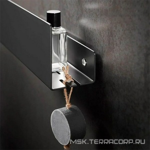 Полочка для душа 900х120мм, (цв.черный матовый), Keuco ZZ Keuco Универсал 24953 370300 (А=900)