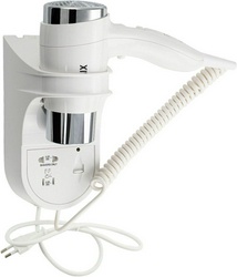 Фен для волос в ванную комнату с торцевым креплением, хромированный, 1100W  ZZ Brimix Brimix 920