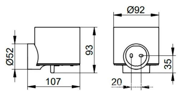 Дозатор для жидкого мыла, (цв.хром/белый),  ZZ Keuco Reva 12852 019000