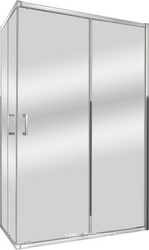 Душевое ограждение "Classicl", CL-44, 885-900x1185-1200x1850, профиль хром, стекло прозрачное, без поддона ZZ