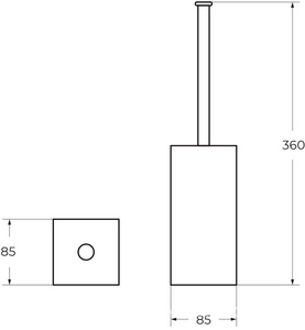 Ёрш напольный, (цв.хром),  ZZ Art & Max Platino AM-E-D002AL