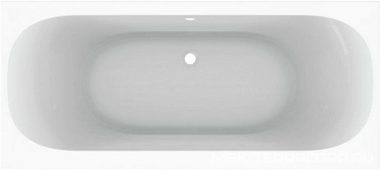 Ванна, прямоугольная 1800x800х450мм, акрил, без ножек арт.554.900.00.1, и удлиненного слива-перелива, SOANA Acanto ZZ