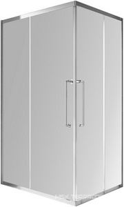 Душевой уголок 1200х900хh2000мм, прямоуг., 2 сдвижные дверцы с 2-мя неподв. сегм. (стекло прозрачное 8 мм, фурнит. цв.хром), Relax ZZ Cezares relax RELAX-304-AH-2-120/90-C-CR