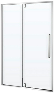 Дверь д/д, в нишу 1000хh2000мм, распашная.дверь 560мм с неподв.секцией, правая/левая, (ст.прозр.6мм Easy Clean, профиль алюм. цв.хром),  ZZ RGW Stilvoll 06320310-11