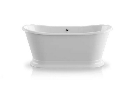 Ванна отдельностоящая 170х70хh66см, с экраном, с акриловым плинтусом, без слива-перелива арт.0100-091-0 хх, (акрил цв.белый),  ZZ Knief Princess I 0100-081-02 white / white