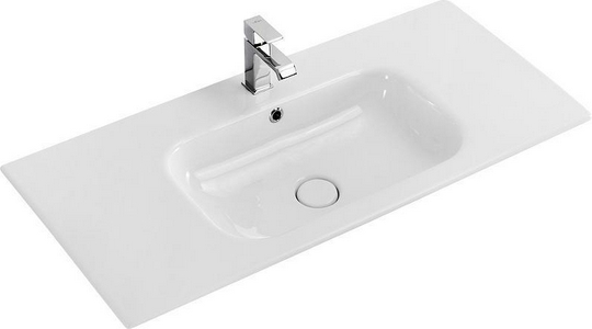 Раковина (ПРОДАЖА ТОЛЬКО С БАЗОЙ ПОД РАК.) 800x460мм, с 1 отв.д/смесит., с переливом, (керамика, цв.белый), Cezares ZZ Cezares Универсал CZR-NAT-80-LVB