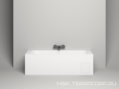 Ванна 1700х800хh600мм, литой камень S-Sense, глянец цвет белый, регулируемые ножки, без стандартного слива-перелива,  ZZ Salini Orlanda 102016G