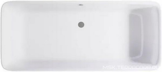 Ванна отдельностоящая 1700x750xh630мм, без слива-перелива, литой мрамор цв.белый глянец., Орион ZZ Астра-Форм аврора Ванна Орион, литой мрамор 1700х750