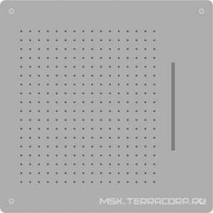 Душ верхний 600х600x72мм, потолочный, два режима дождь и водопад, (нерж.сталь), Shower Panels ZZ RGW Универсал 21140274-01