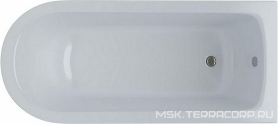 Ванна отдельностоящая 1700x749xh600мм, без ножек, слива-перелива, литой мрамор цв.белый глянец., Ретро ZZ