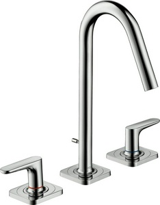 Смеситель для раковины 160, на три отверстия, с д/к, (цв.хром),  ZZ Hansgrohe Axor Citterio M 34133000