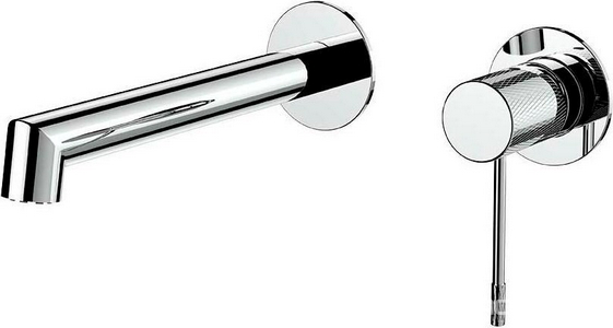 Смеситель для раковины, встраиваемый в стену, внутрен. часть в компл., (цв.хром),  ZZ Vincea Desire VBFW-1D1CH