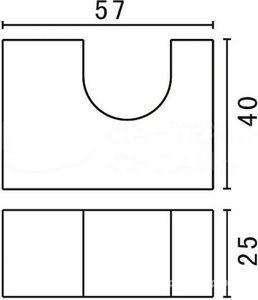 Крючок (цв.хром),  ZZ Art & Max Platino AM-E-3986AL