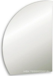 Зеркало 686хh1097 мм, форма "четверь круга", левое, фоновая LED подстветка, сенсорный выключатель