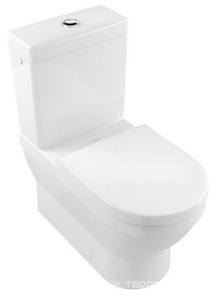 Бачок для унитаза, смыв 3/6л., подвод воды снизу, кнопка цв.хром, (цв.R1 white cer +),  ZZ Villeroy & Boch Architectura 5787R1R1