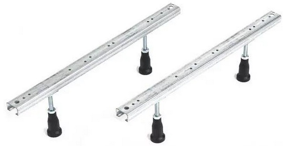 Ножки (2ШТ.,) для установки прямоугольных акриловых ванн, h155-230мм, (стеновые крепёжные планки в компл.), Cezares XX Cezares Универсал LEG-KIT-150