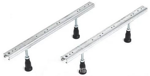 Ножки (2ШТ.,) для установки прямоугольных акриловых ванн, h155-230мм, (стеновые крепёжные планки в компл.), Cezares XX