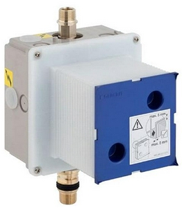 Блок управления смывом писсуара, д/скрытого монтажа в капит.стены, д/электр. и пневмо клавиш Geberit ZZ Geberit Универсал 116.004.00.1