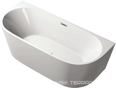 Ванна 1700x750x560мм, пристенная, слив перелив в компл., (акрил цв.белый),  ZZ Cerutti Spa Vettore W CT9345