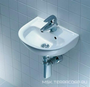 Раковина 40х32см, 1 отв. д/смес., с переливом, LaufenPro ZZ Laufen Laufen Pro 8.1595.1.000.104.1