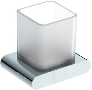 Стакан настенный, (цв.хром / стекло мат.),  ZZ Art & Max Platino AM-E-3968AL