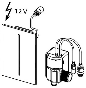 Панель смыва для писсуара, с ИК датчиком, работа от сети 230V, установка с клапаном смыва U 2, (нерж сталь, сатин, защита от отпечатков),  ZZ Tece TECEfilo 9242070