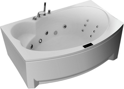 Ванна 190х110см, акрил, на мет.каркасе, панель, слив-перелив цв.хром в компл.,  ZZ GNT Bohemia Ванна GNT BOHEMIA 190х110