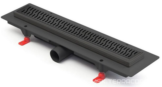 Душевой лоток Paini  550 мм D40, черный матовый ZZ Paini Harmony CH550HC