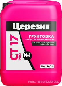 Грунтовка  PRO укр. д/впит. осн. 10кг. Церезит CT 17 2636644